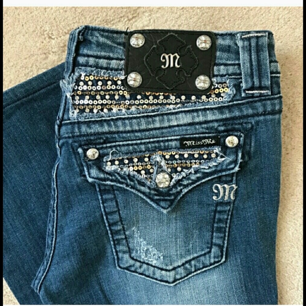 💎💎🔥Miss me bling with rhinestones and sequins